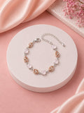Rose Gold &amp; Pink Crystal Bracelet
