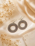 925 Sterling Silver Textured Hoop Earrings