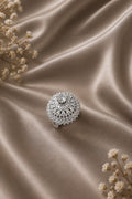 Elegant Diamond Dome Ring