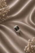 Black Gemstone Statement Ring