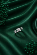 Floral Diamond Band Ring