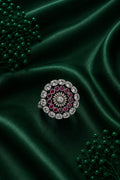 Ruby Halo Statement Ring