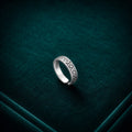 Silver Oxidized Pattern Ring