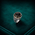 Black Gemstone Statement Ring