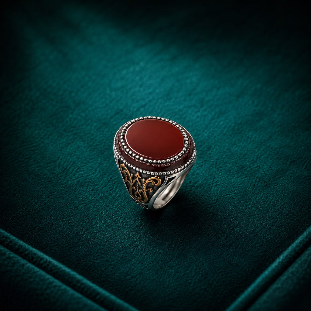 Red Gemstone Statement Ring