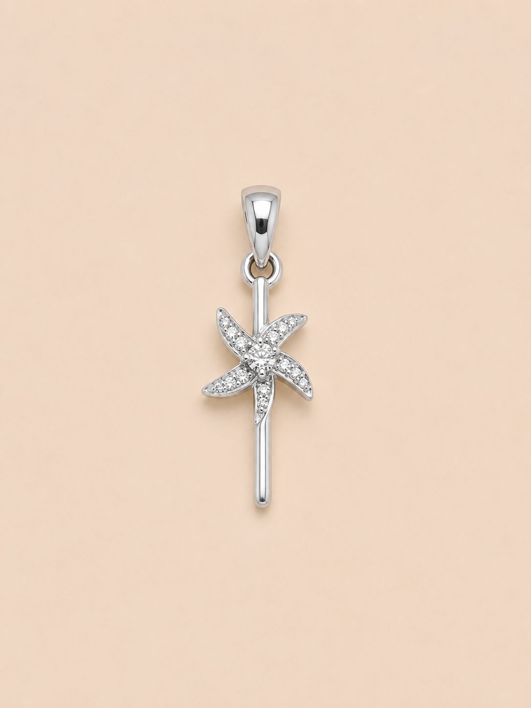 Silver Floral Cross Locket
