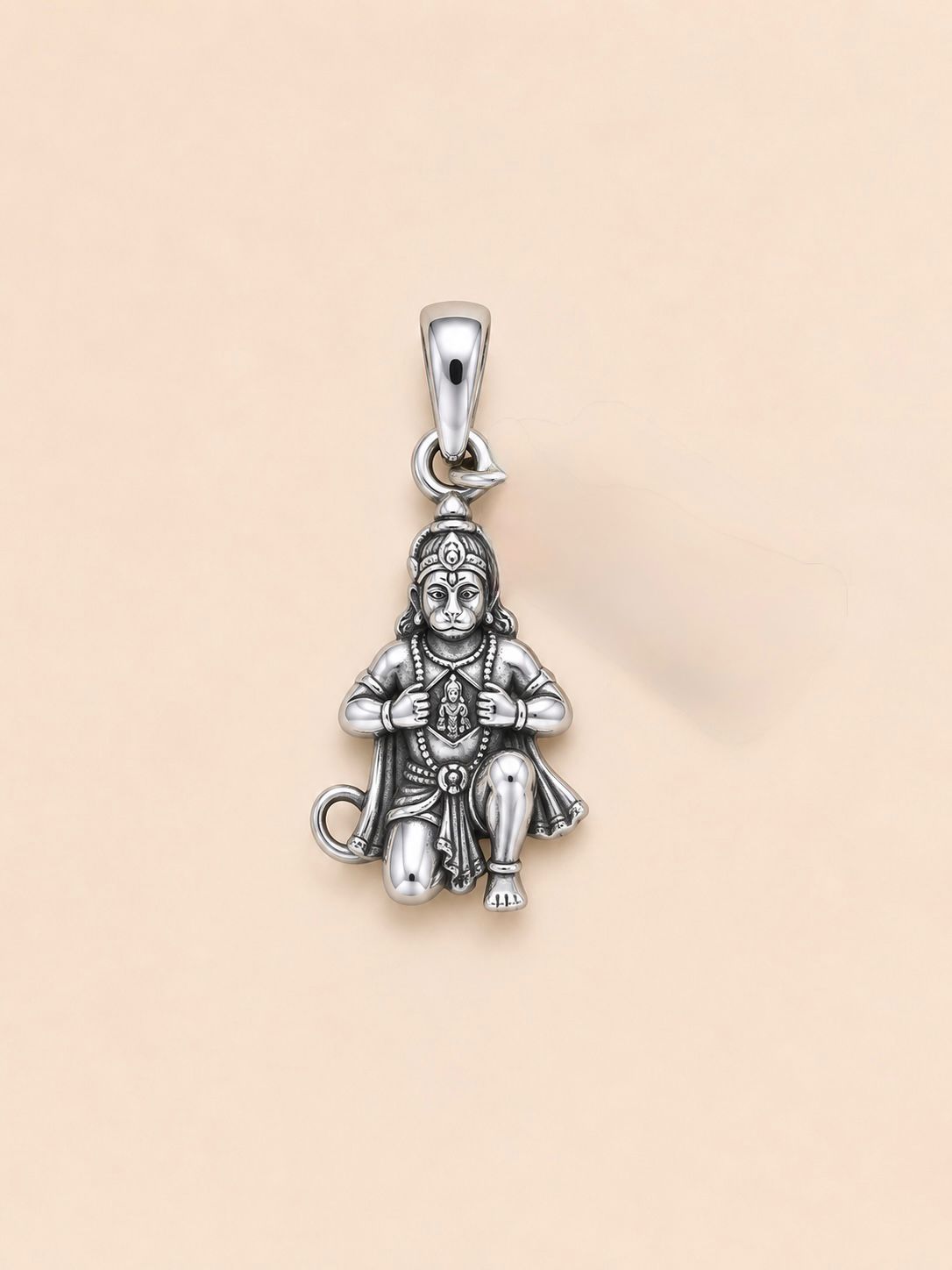 Silver Hanuman Locket