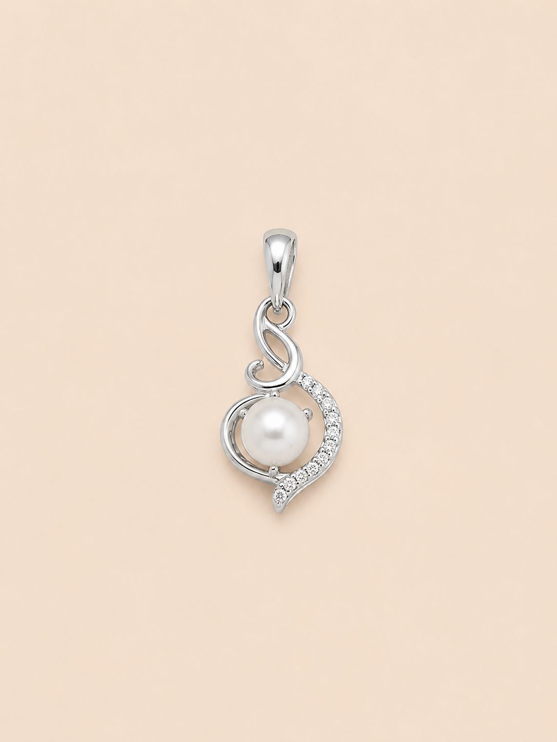 Silver Pearl Locket